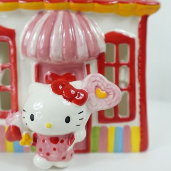Blue Sky Hello Kitty Handcrafted Ceramic Sweet Shoppe Candle House - Picture 2 of 16